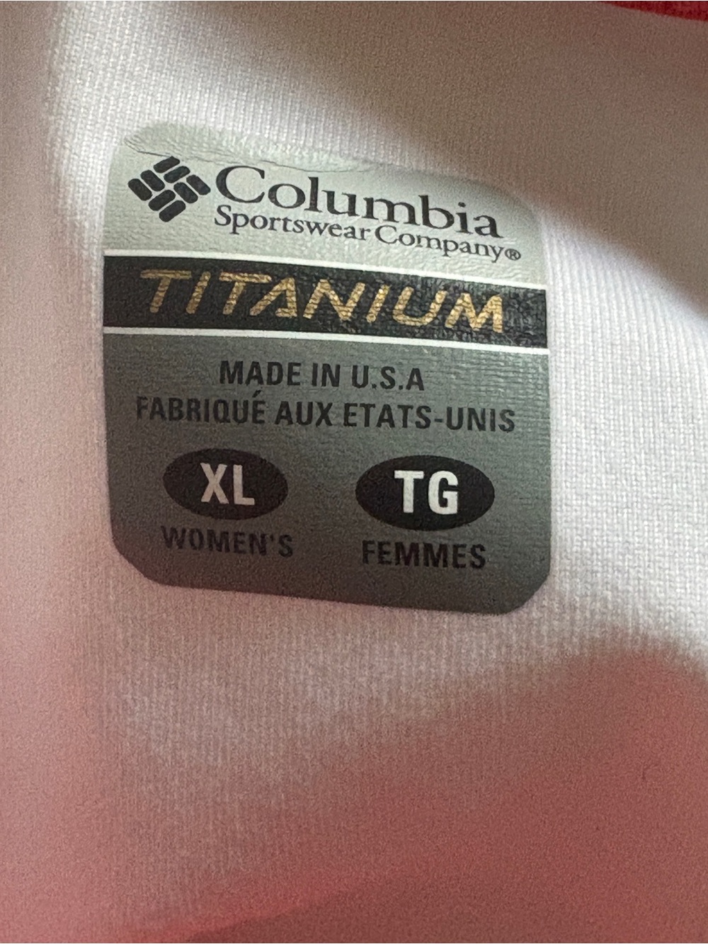 Columbia Titanium XL Pink Coral Tie Dye Ruched Athletic Tank Built In Bra - Picture 8 of 8